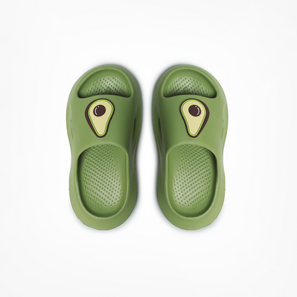 Cotton Clouds - Avocado Green